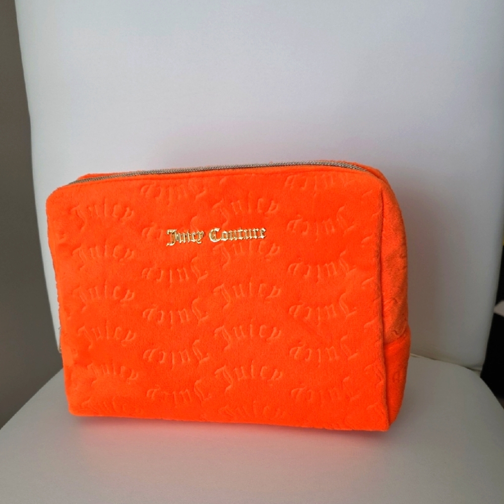 Juicy Couture Orange Cosmetic Bag